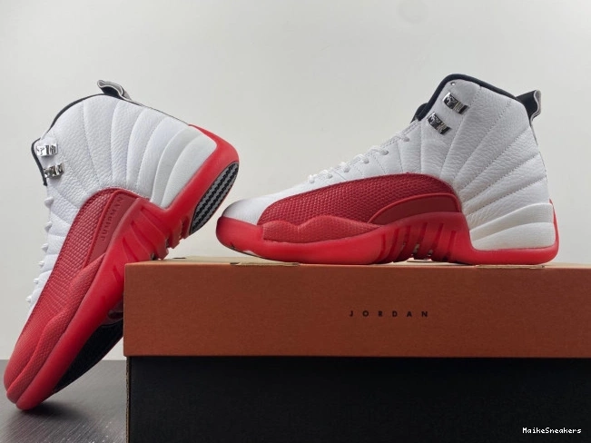 MaikeSneakers Cherry Jordan Retro Air 12 130690-110 0817
